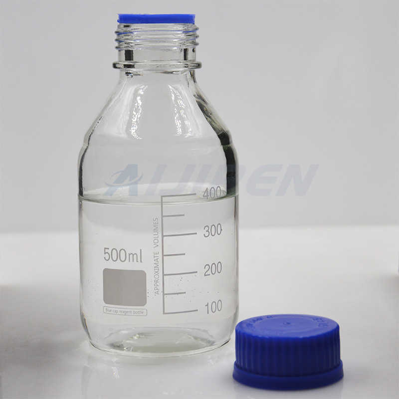 Professional wide mouth reagent bottle 250ml with narrow mouth in clear